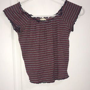 Garage off the shoulder top